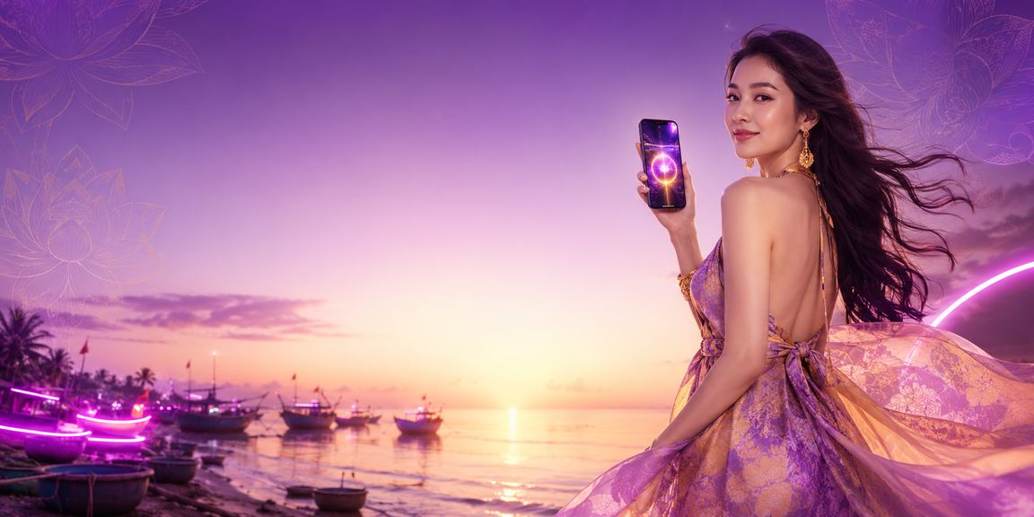 Người chơi tận hưởng trò chơi casino di động tại bãi biển Mũi Né